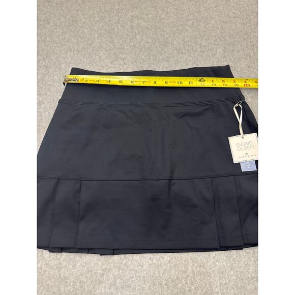 Sigrid Olsen Golf & Tennis Black Pleated Skort UPF 50 Small Stretch Activewear - Picture 4 of 9